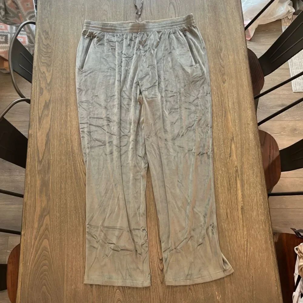 NWT Skims Velour Track Pants Gunmetal Size 4X